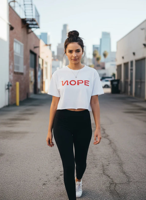 NOPE - White T-Shirt